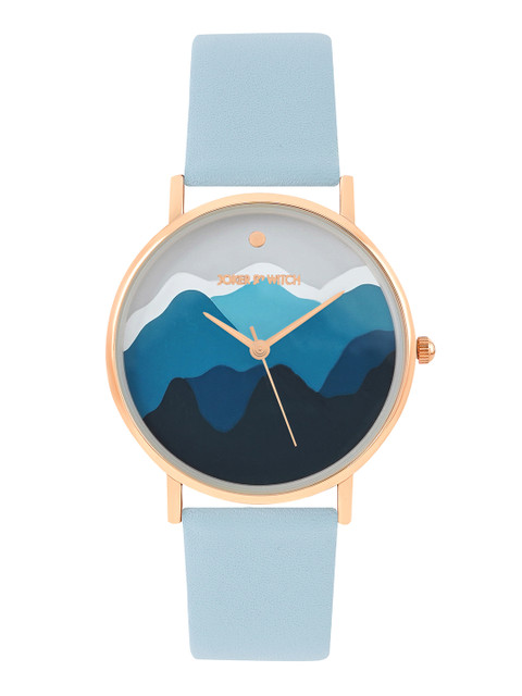 JOKER & WITCH Women Blue Printed Dial & Blue Synthetic Straps Analogue Watch AMWW605