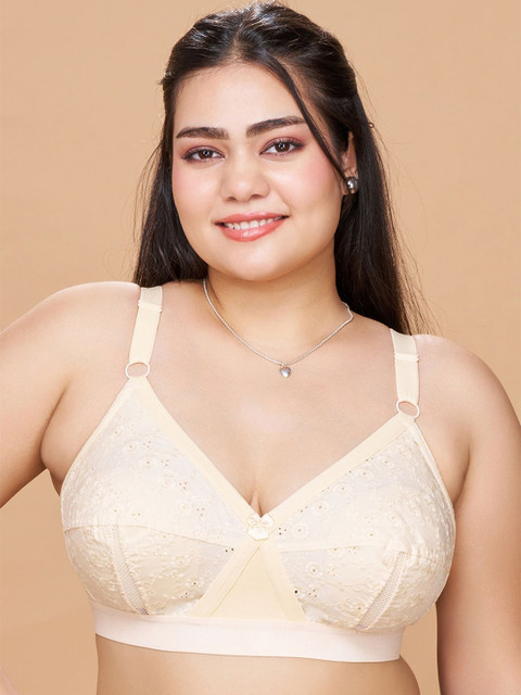 Sztori Women Self Design Non Padded Non-Wired Cut and Sew Full Coverage Bra