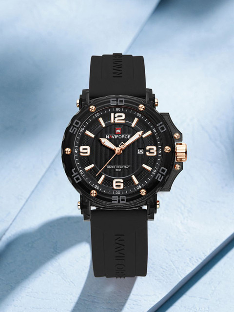 Naviforce Women Round Dial & Straps Analogue Watch NF7125 B-B-B