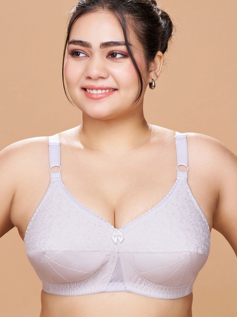 Sztori Cotton Full Coverage Self Design Cut and Sew Bra