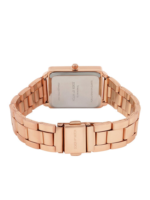 JOKER & WITCH Women Gunmetal & Rose Gold Bracelet Style Straps Analogue Watch AMWW533 - Image 4