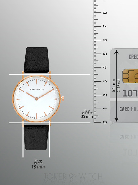 JOKER & WITCH Women White & Black Analogue Watch - Image 7