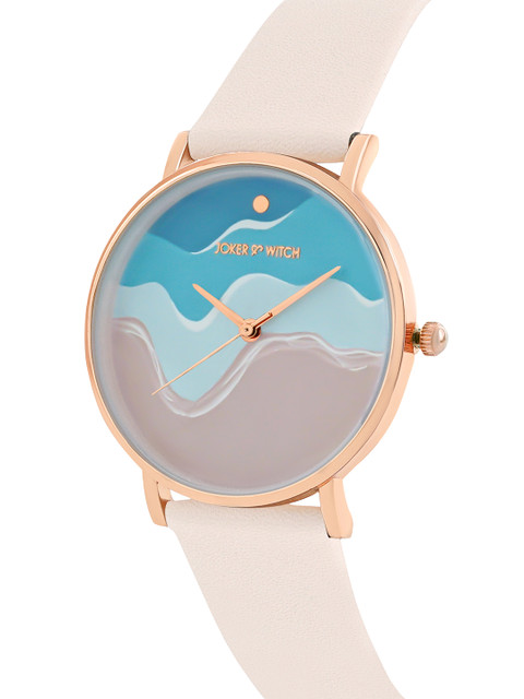 JOKER & WITCH Women Blue Printed Synthetic Straps Analogue Watch AMWW604 - Image 2