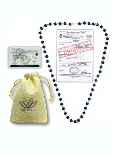 VIBESLE Unisex S-Hook Karungali Mala