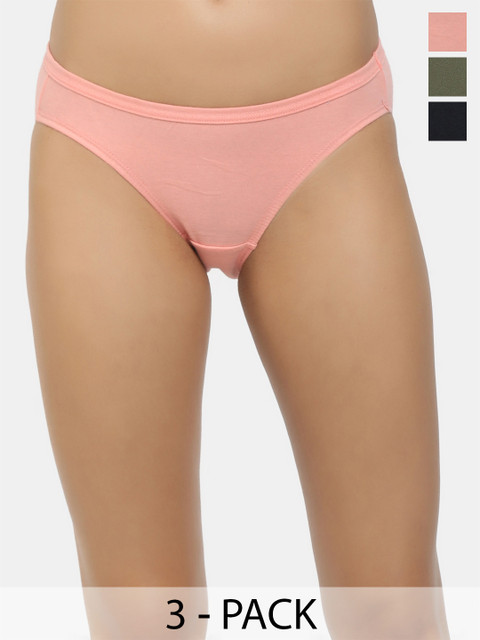 Shyygl Set of 3 Low-Rise Bikini Briefs