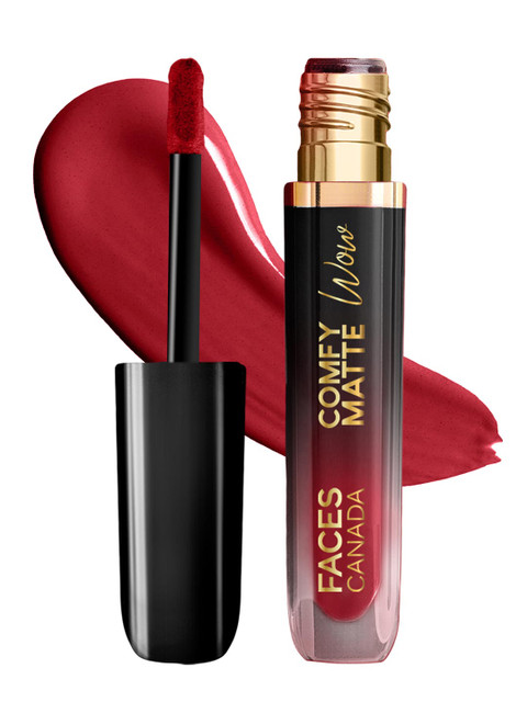 FACES CANADA Comfy Matte Wow Liquid Lipstick - 3.8ml - Maroon Maven 03