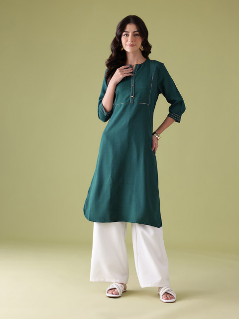 Anouk Thread Work Detail Kurta - Image 3