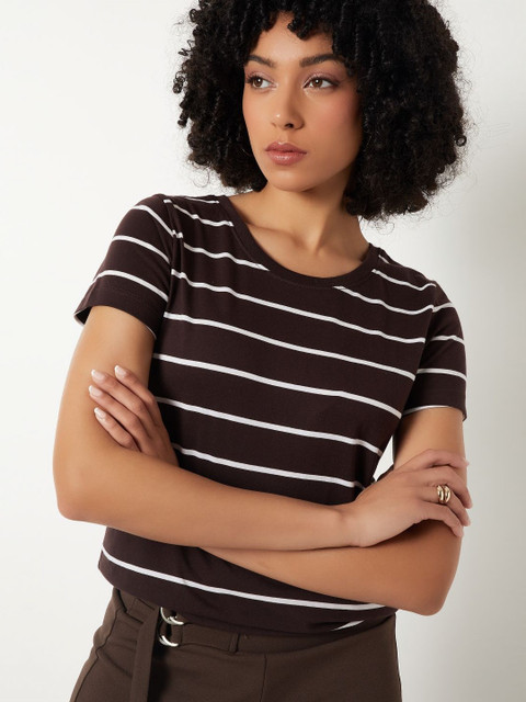 max Striped Round Neck Regular Fit T-shirt