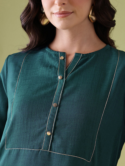 Anouk Thread Work Detail Kurta - Image 2