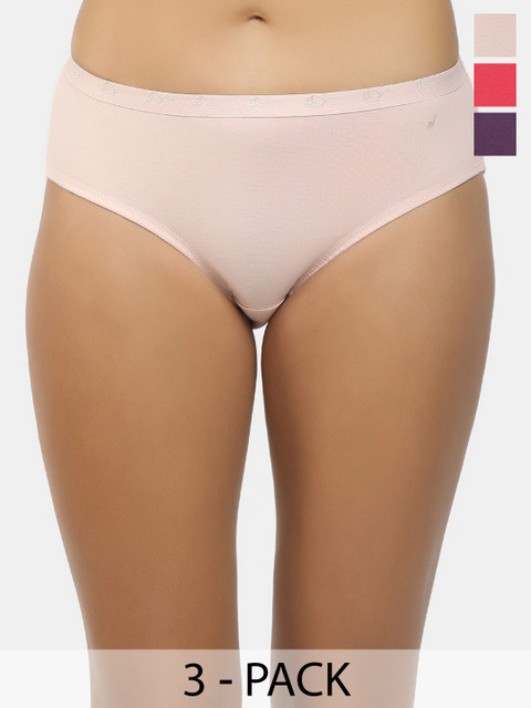 Shyygl Set of 3 High-Rise Hipster Briefs