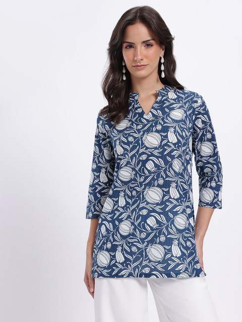 Anouk Rustic Floral Printed Straight Kurti