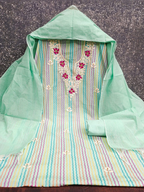 KALINI Embroidered Unstitched Dress Material