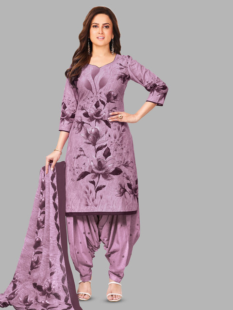 shree jeenmata collection Floral Printed Pure Cotton Unstitched Dress Material