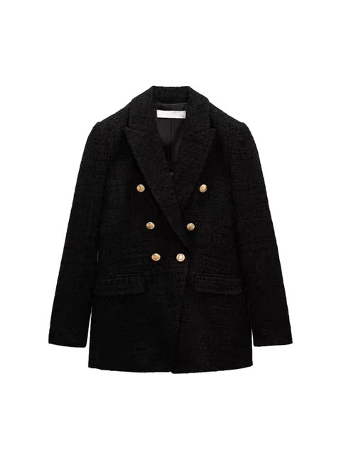 Miss Mosa By Akanksha Simon Statement Blazers In Black