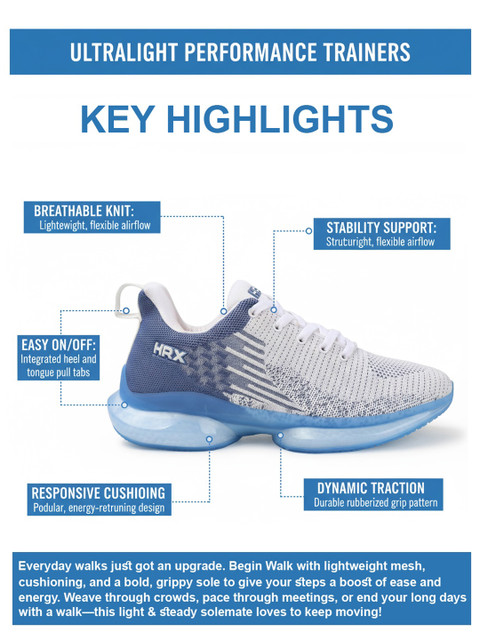 HRX by Hrithik Roshan Men Lace Up Running Shoes - Image 7
