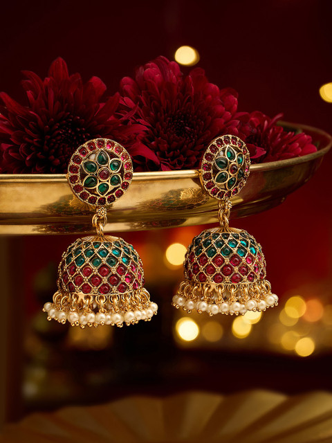Zaveri Pearls Contemporary Jhumkas Earrings