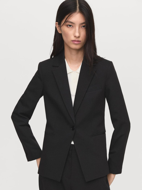 MANGO Single-Breasted Formal Blazer