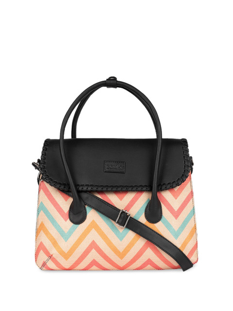 ZOUK Geometric Printed Structured Handheld Bag - Image 2