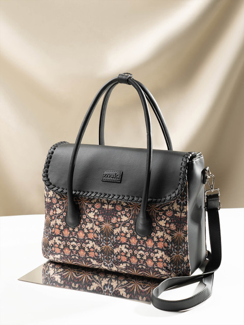 ZOUK Floral Structured Handheld Bag