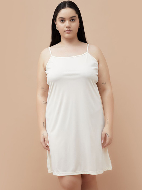 Women Plus Size Striped Round Neck A-Line Midi Dress - Image 5