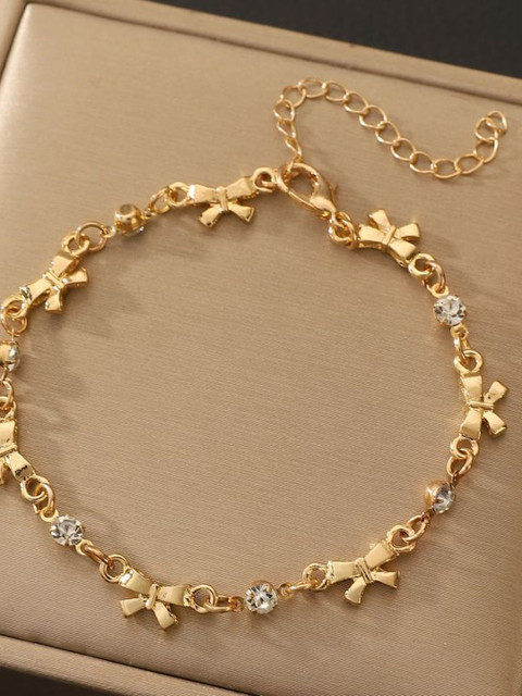 Stoln Artificial Stones Studded Wraparound Bracelet