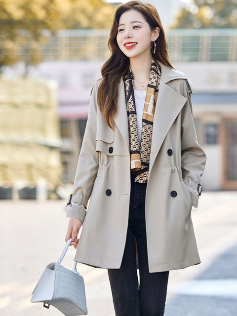 HERE&NOW Women Lapel Collar Coat