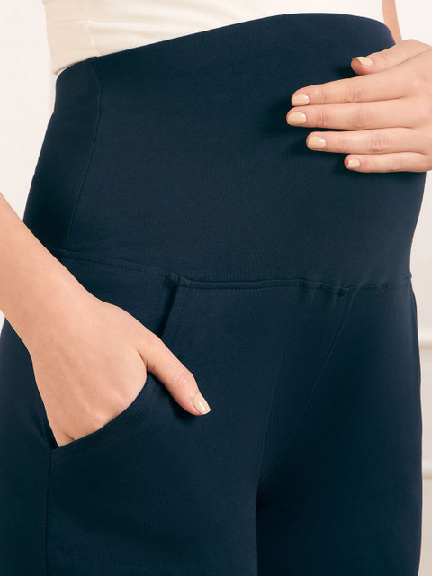 Aanyor Women Relaxed High-Rise Easy Wash Cotton Maternity Trousers - Image 6