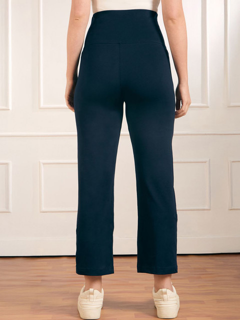 Aanyor Women Relaxed High-Rise Easy Wash Cotton Maternity Trousers - Image 3