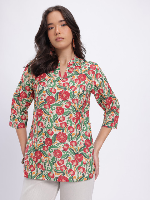 Anouk Rustic Floral Printed Kurti
