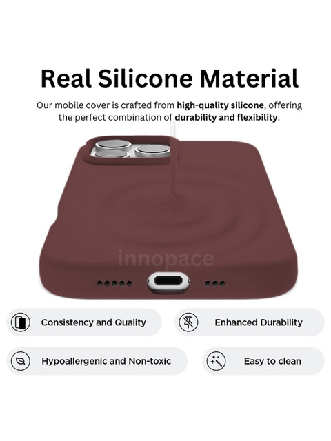 INNOPACE Unisex iPhone 16 Pro Max Solid Drop Protection Back Case - Image 4