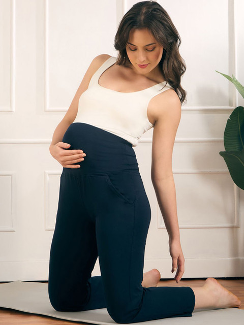 Aanyor Women Relaxed High-Rise Easy Wash Cotton Maternity Trousers - Image 5