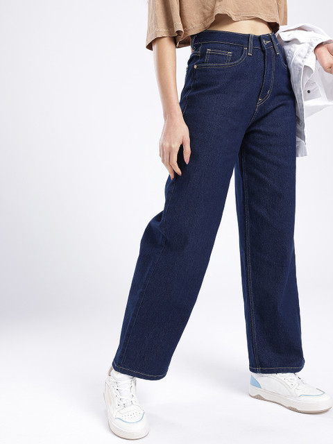 glitchez Women Baggy Fit Stretchable Jeans