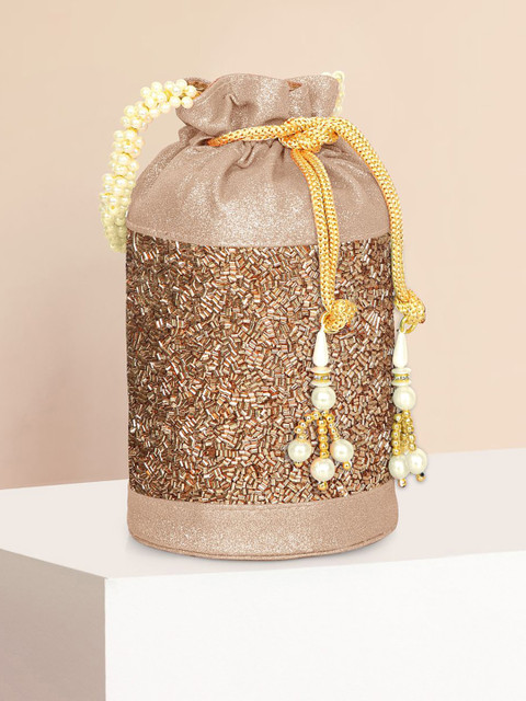 MISHA Embellished Potli Clutch