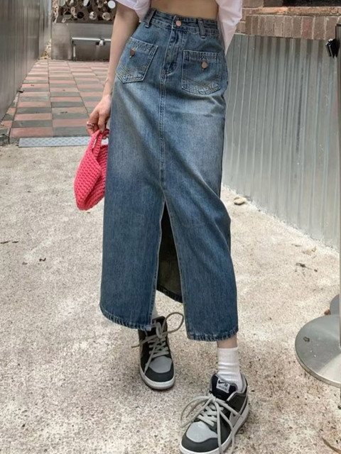 StyleCast Women Straight Midi Slit Skirts