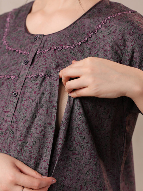 NIGHTSPREE Printed Maxi Nightdress - Image 2