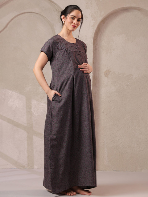 NIGHTSPREE Printed Maxi Nightdress - Image 3