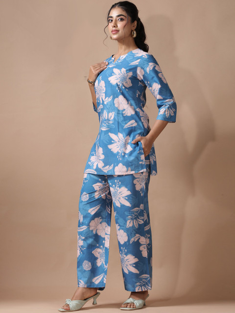 Anouk Rustic Women Floral Printed Regular Pure Cotton Co-ord Set - Image 3