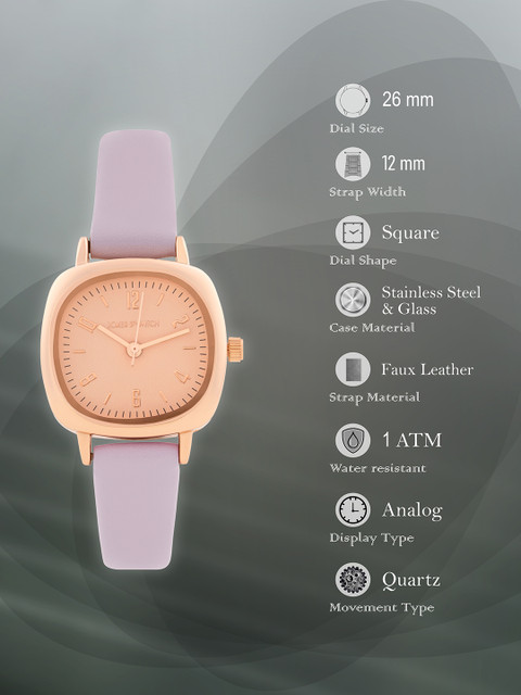 JOKER & WITCH Women Dial & Leather Straps Analogue Watch AMWW1121 - Image 6