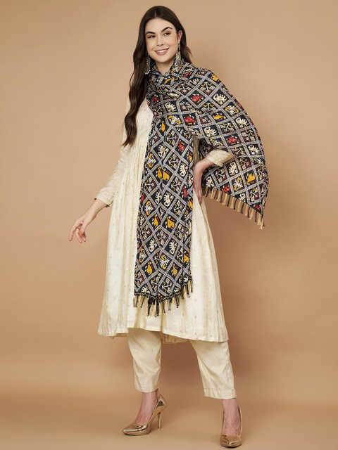 AKSHADEEP Ethnic Motifs Printed Dupatta