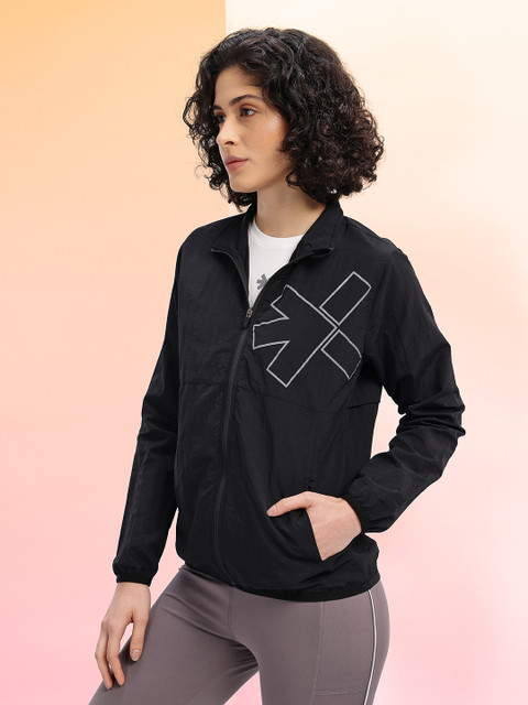 HRX by Hrithik Roshan Brand Logo Reflective Logo Running Sporty Jacket