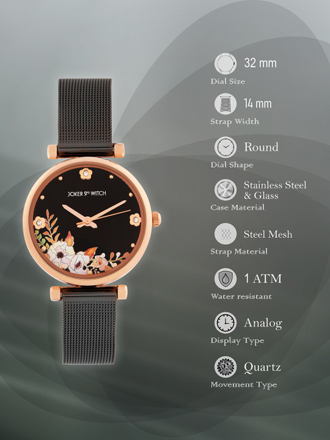 JOKER & WITCH Women Dial & Stainless Steel Straps Analogue Watch AMWW898 - Image 6