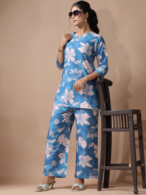 Anouk Rustic Women Floral Printed Regular Pure Cotton Co-ord Set - Image 4