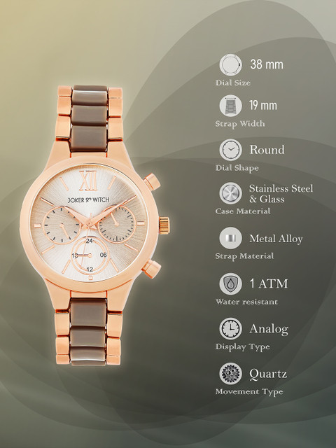 JOKER & WITCH Women Patterned Dial & Straps Analogue Watch AMWW945 - Image 6