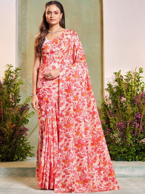 Garden Vareli Floral Printed Saree