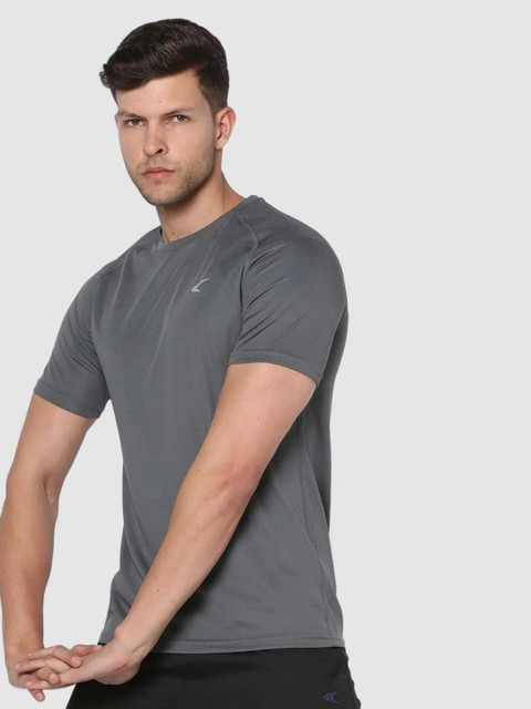 Performax Men Solid Round Neck T-shirt