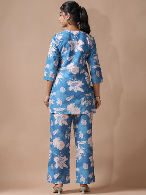 Anouk Rustic Women Floral Printed Regular Pure Cotton Co-ord Set - Image 2