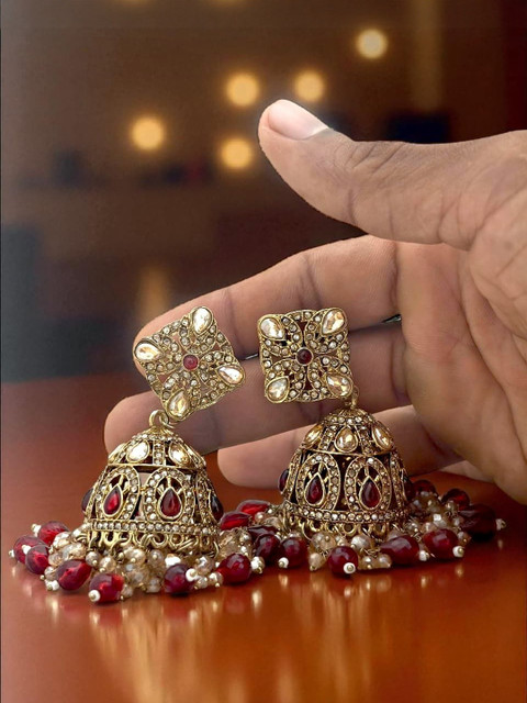 BFC - BUY FOR CHANGE Gold-Plated Jhumkas Earrings