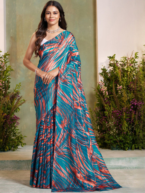 Garden Vareli Abstract Printed Saree