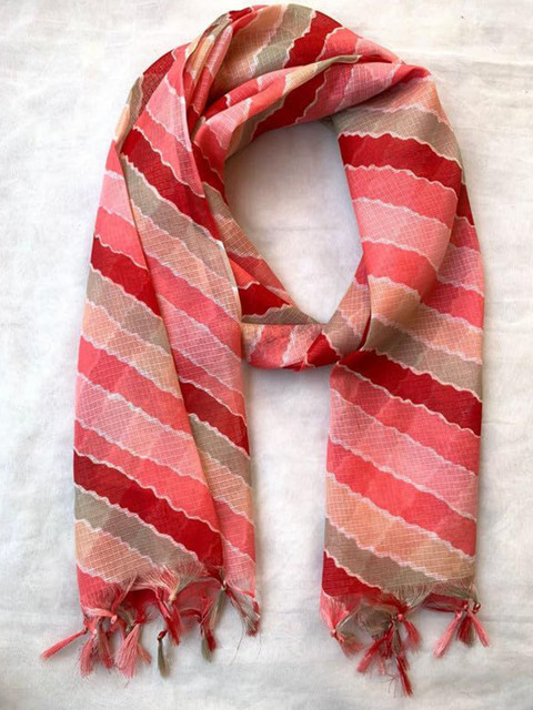 AKSHADEEP Leheriya Printed Dupatta