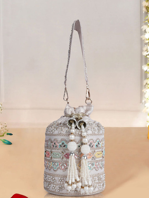 PLANX Embroidered Potli Clutch